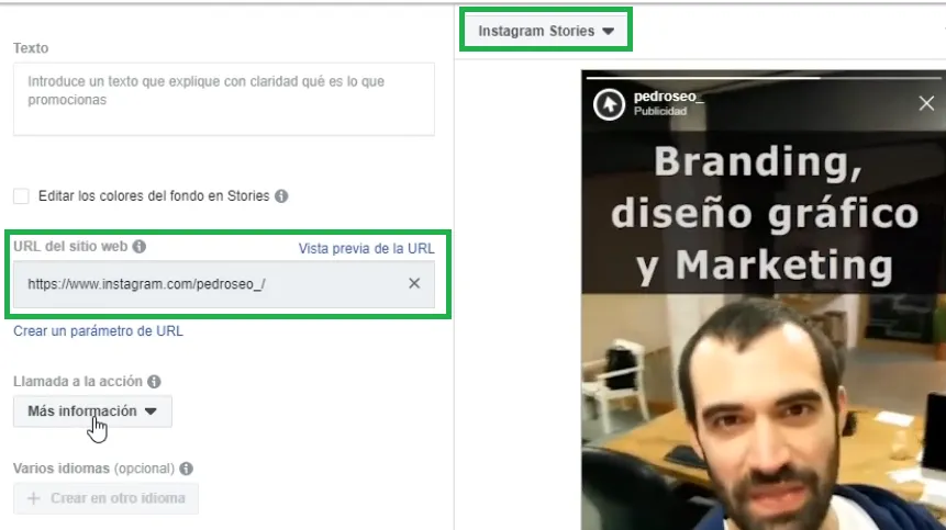 publicidad instagram ejemplo