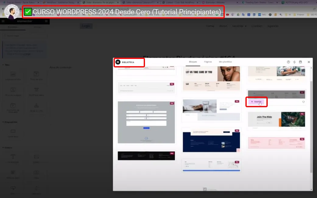 crear pie de página en wordpress con elementor