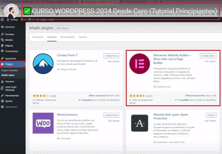elementor wordpress
